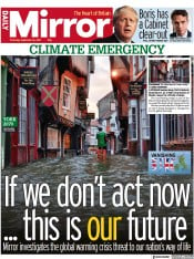 Daily Mirror (UK) Newspaper Front Page for 16 September 2021