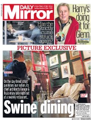 Daily Mirror (UK) Newspaper Front Page for 17 November 2018