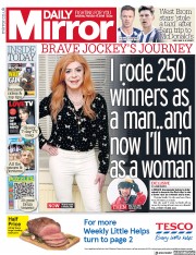 Daily Mirror (UK) Newspaper Front Page for 17 February 2018