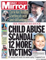 Daily Mirror (UK) Newspaper Front Page for 17 March 2018