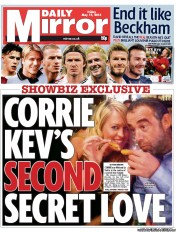 Daily Mirror (UK) Newspaper Front Page for 17 May 2013