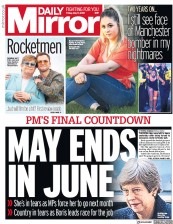 Daily Mirror (UK) Newspaper Front Page for 17 May 2019