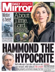Daily Mirror (UK) Newspaper Front Page for 17 July 2017