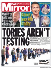 Daily Mirror (UK) Newspaper Front Page for 17 September 2020