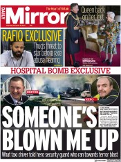 Daily Mirror (UK) Newspaper Front Page for 18 November 2021