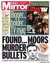 Daily Mirror (UK) Newspaper Front Page for 18 March 2017