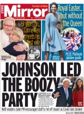 Daily Mirror (UK) Newspaper Front Page for 18 April 2022
