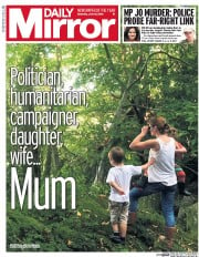 Daily Mirror (UK) Newspaper Front Page for 18 June 2016