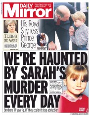 Daily Mirror (UK) Newspaper Front Page for 18 July 2017