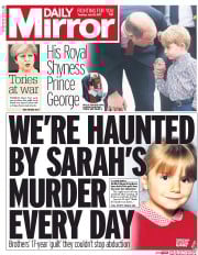 Daily Mirror (UK) Newspaper Front Page for 18 July 2017