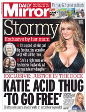 Daily Mirror (UK) Newspaper Front Page for 18 August 2018