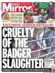 Daily Mirror (UK) Newspaper Front Page for 18 September 2017