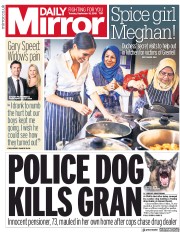 Daily Mirror (UK) Newspaper Front Page for 18 September 2018