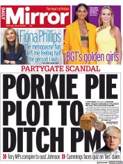 Daily Mirror (UK) Newspaper Front Page for 19 January 2022