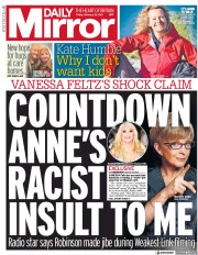 Daily Mirror (UK) Newspaper Front Page for 19 February 2021