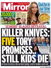 Daily Mirror (UK) Newspaper Front Page for 19 April 2023