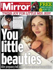 Daily Mirror front page for 19 May 2025