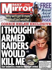 Daily Mirror (UK) Newspaper Front Page for 19 June 2013