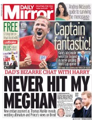 Daily Mirror (UK) Newspaper Front Page for 19 June 2018