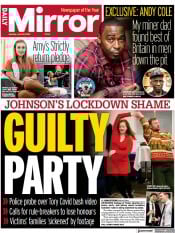 Daily Mirror (UK) Newspaper Front Page for 19 June 2023