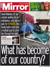 Daily Mirror (UK) Newspaper Front Page for 19 August 2022