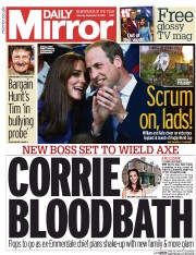 Daily Mirror (UK) Newspaper Front Page for 19 September 2015