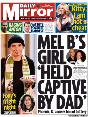 Daily Mirror (UK) Newspaper Front Page for 1 November 2011