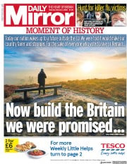 Daily Mirror (UK) Newspaper Front Page for 1 February 2020