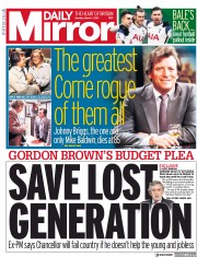 Daily Mirror (UK) Newspaper Front Page for 1 March 2021