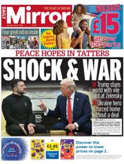 Daily Mirror front page for 1 March 2025
