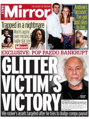 Daily Mirror front page for 1 April 2025