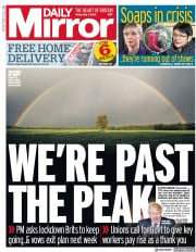 Daily Mirror (UK) Newspaper Front Page for 1 May 2020