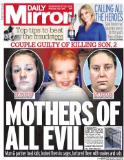 Daily Mirror (UK) Newspaper Front Page for 1 June 2016