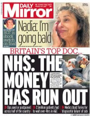 Daily Mirror (UK) Newspaper Front Page for 1 June 2017