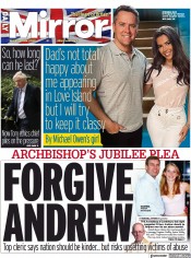 Daily Mirror (UK) Newspaper Front Page for 1 June 2022