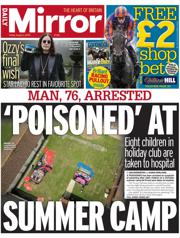 Daily Mirror front page for 1 August 2025