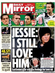 Daily Mirror Newspaper Front Page (UK) for 1 September 2011