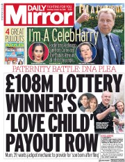 Daily Mirror (UK) Newspaper Front Page for 20 October 2018