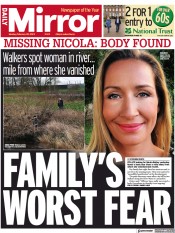 Daily Mirror (UK) Newspaper Front Page for 20 February 2023