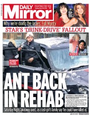 Daily Mirror (UK) Newspaper Front Page for 20 March 2018