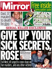 Daily Mirror (UK) Newspaper Front Page for 20 May 2023