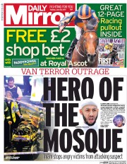 Daily Mirror (UK) Newspaper Front Page for 20 June 2017