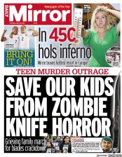 Daily Mirror (UK) Newspaper Front Page for 20 July 2023