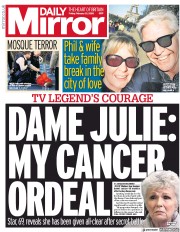 Daily Mirror (UK) Newspaper Front Page for 21 February 2020