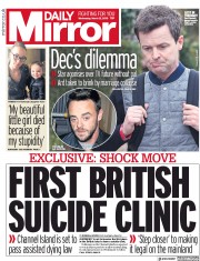 Daily Mirror (UK) Newspaper Front Page for 21 March 2018