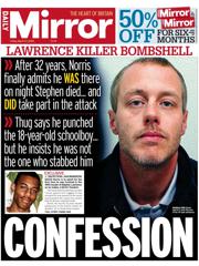 Daily Mirror front page for 21 March 2025