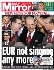 Daily Mirror (UK) Newspaper Front Page for 21 April 2021