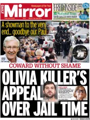 Daily Mirror (UK) Newspaper Front Page for 21 April 2023