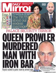 Daily Mirror (UK) Newspaper Front Page for 21 May 2016