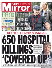 Daily Mirror (UK) Newspaper Front Page for 21 June 2018